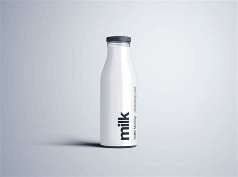 Milk Bottle Mockup - PSD | Bottle mockup, Milk bottle, Bottle