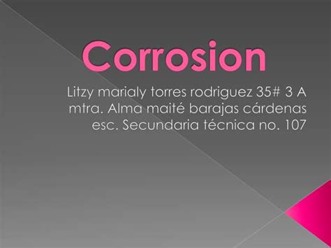 Practica De Ciencias Bloque 4 La Corrosion