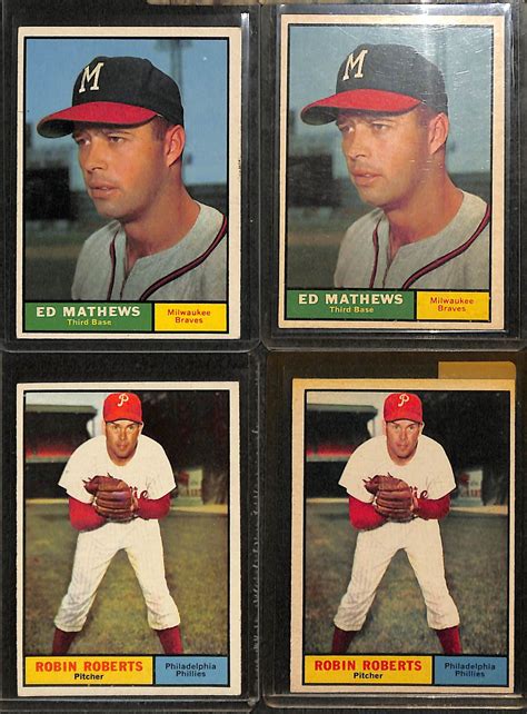 For every card, a foil numbered 1/1 gold frame card will be randomly inserted into print runs. Lot Detail - Lot of 225+ 1961 Topps Baseball Cards w. Bob Gibson