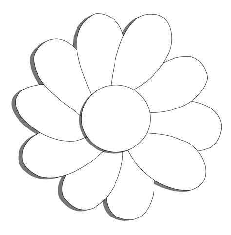 Free Daisy Flower Outline Download Free Daisy Flower Outline Png
