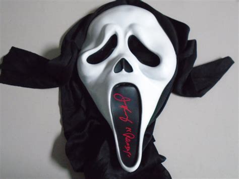 Jamie Kennedy Signed Ghostface Mask Autograph Scream Bas Jsa Coa