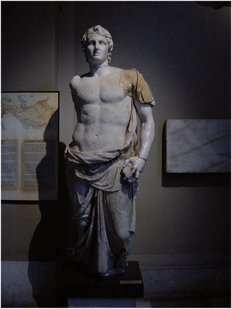 Greek Art Alexander The Great 356 323 Bc Marble Statue From