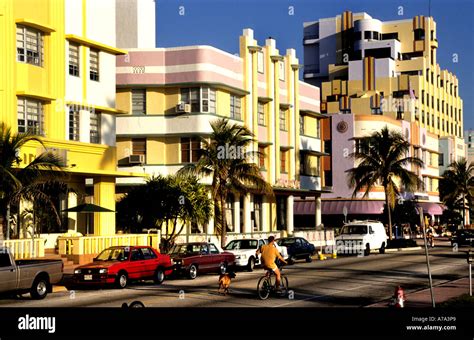 Miami Beach Art Deco Historic District Florida Usa Fotografía De Stock Alamy