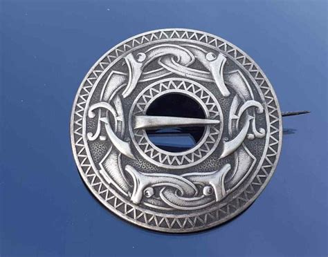 Viking 830s Silver Vintage Brooch Pin Norway Norwegia Gem