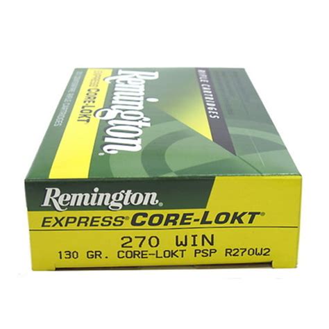 Remington Core Lokt 270 Winchester 130 Grain Core Lokt Pointed Soft