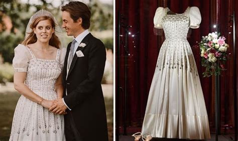 princess beatrice wedding dress best pictures as bea s gorgeous gown goes on display royal