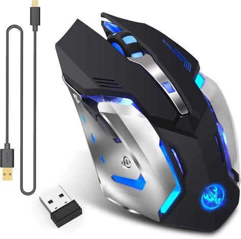Rechargeable 24ghz Wireless Gaming Mouse With Usb Receiver7 Colors