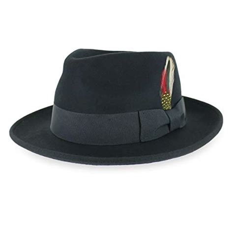 Belfry Gangster 100 Wool Stain Resistant Crushable Fedora In 5 Sizes