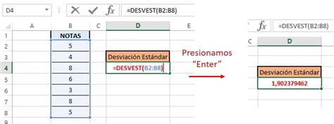 Cómo Sacar La Desviación Estándar En Excel Con Un Ejemplo