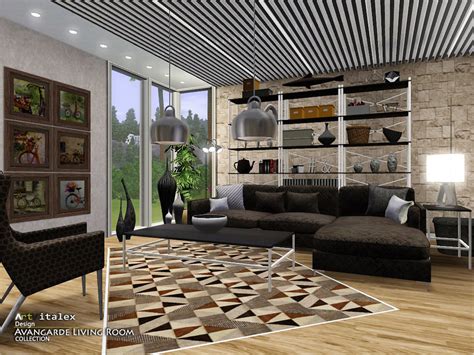 The Sims Resource Avangarde Living Room