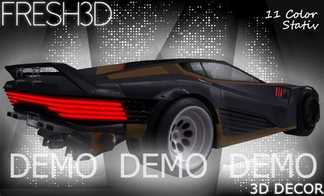 Second Life Marketplace Fresh3d Sci Fi 20xx Car Demo