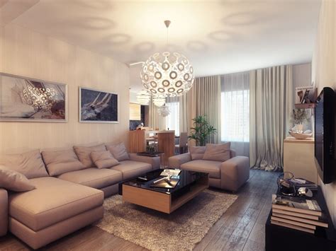 Rectangular Living Room Design