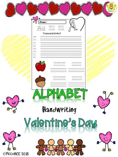 Alphabet Handwriting Valentines Day Teacher Resources Esl