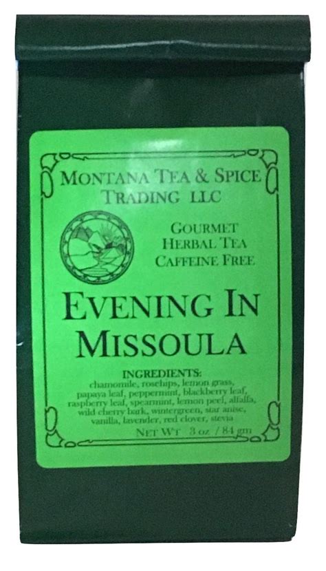 Amazon.com : Evening in Missoula Tea Loose Leaf Tea - Montana Tea and