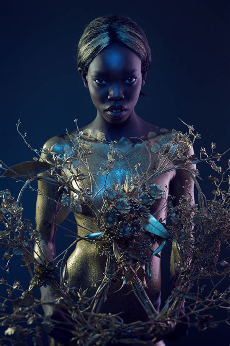 Photographer Geoff Jones Makeup Body Painter Dark Beauty