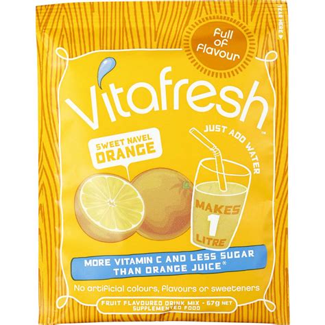 Vitafresh Sweet Navel Orange Drink Mix Sachet 67g Woolworths