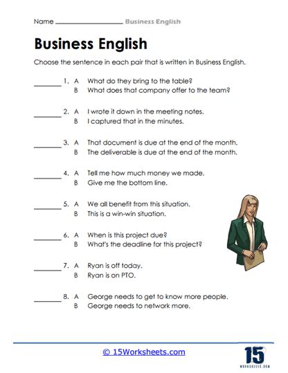 Business English Worksheets 15