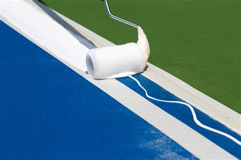 Typically lines are not painted on. Tennis Court Resurfacing & Repair | New Mexico