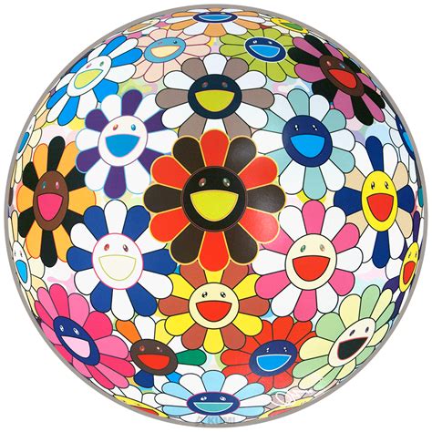 Takashi murakami's limited edition print flower ball (annular solar eclipse). Takashi Murakami Flower Ball (Lots of Colors) Print | Kumi ...