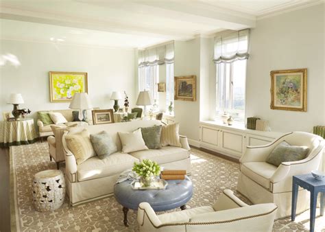 Transitional Formal Living Room With Classic Artwork And
