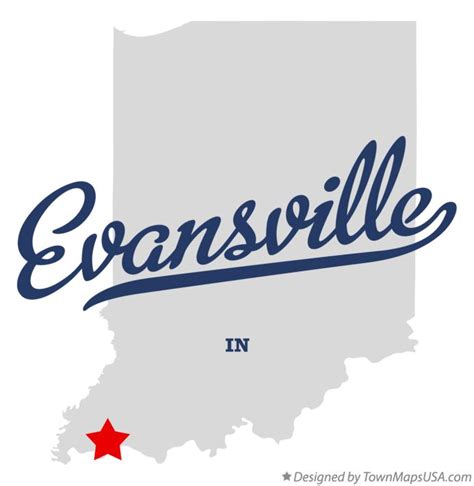 Map Of Evansville In Indiana