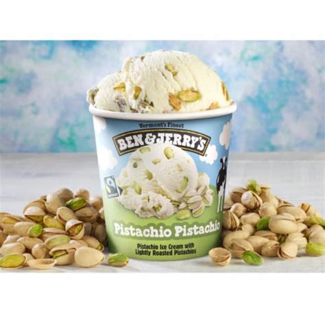 Ben And Jerrys Pistachio With Lightly Roasted Pistachios Ice Cream Pint