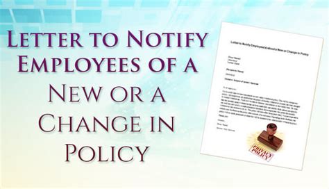 Learn how to write a letter for change of address. Announcement Letter to Notify Employees of New or Change ...