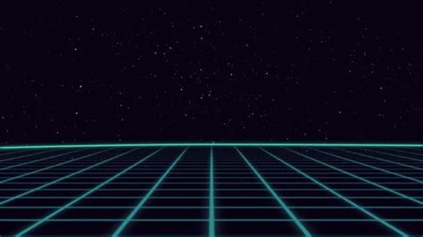 🔥 Video Of Retro 80s Background Animation Loops Featuring Blue Neon
