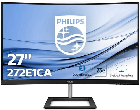 Philips 272e1ca 27″ Widescreen Va W Led Black Multimedia Curved Monitor