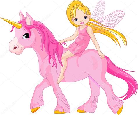 Fairy On Unicorn — Stock Vector © Dazdraperma 6658184