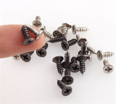 Silver Wood Screws Machine Screws Black Decorative Screws For Etsy