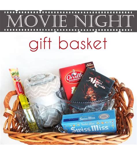 Choose from a mug set to wine glasses. Hot Chocolate and Popcorn Movie Night Gift Basket - Cutesy ...