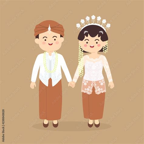 Java Indonesia Wedding Couple Cute Indonesian Javanese Traditional