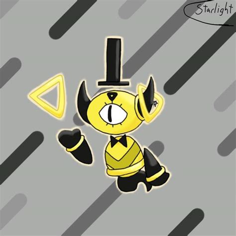 Bill Cipher Hoopa Crossover Art Cartoon Amino