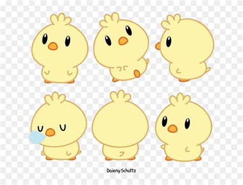 Chibi Chick By Daieny On Deviantart Chicken Chibi Png Free