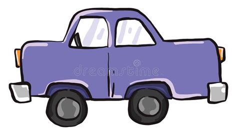 Purple Car Illustration Vector Stock Vector Illustration Of Design