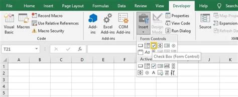 How To Insert Checkbox In Office Excel Printable Templates