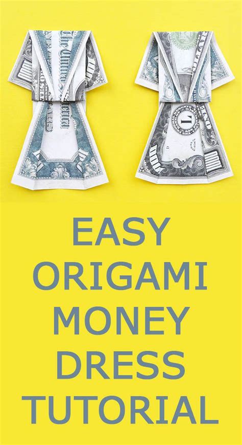 The Easy Origami Money Dress Is Made Out Of Dollar Bills And Folded