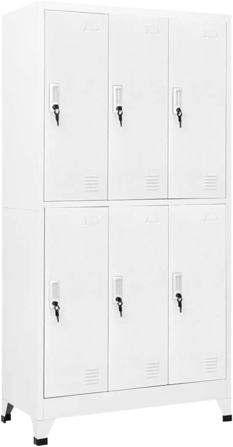Queeny Metal Locker Storage Cabinet Employees Locker Wardrobe Industrial Steel