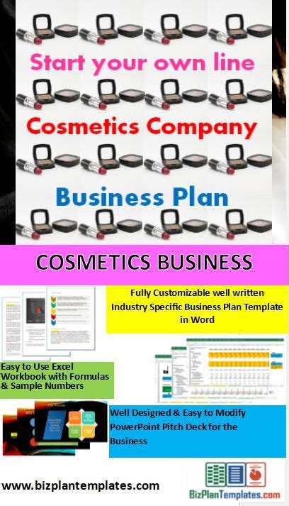 You need to decide whether you will be producing your beauty products yourself. Full business plan and startup package for a cosmetics ...