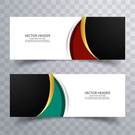 Elegant Colorful Banners Set Design 244895 Vector Art At Vecteezy