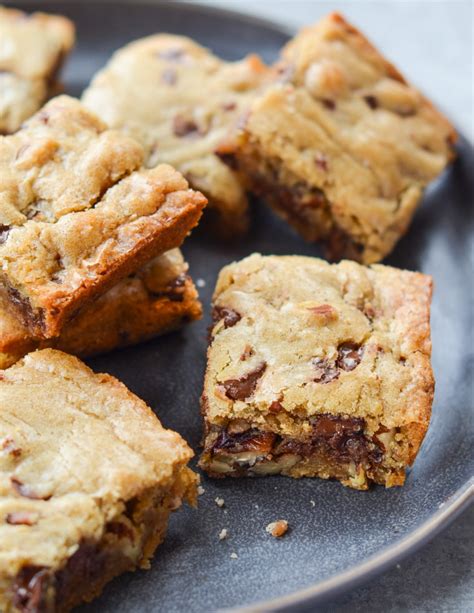 Blondie Recipe With Chocolate Chips And Pecans Once Upon A