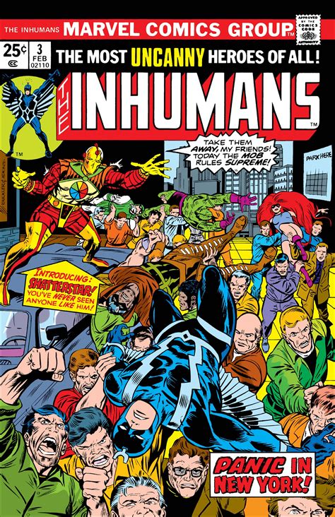 Inhumans 1975 3 Comic Issues Marvel