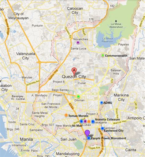 Quezon City Manila Map