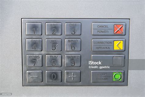 Atm Keypad Keyboard Of Automated Teller Machine Stock Photo Download