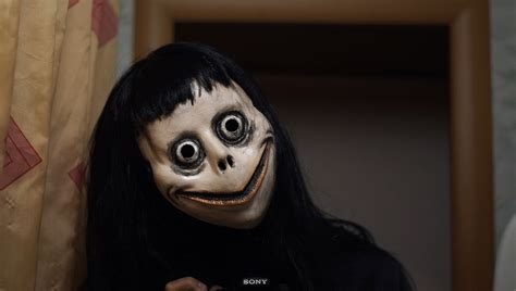 Momo Mask With Wighair Momo Cosplay Killer Horror Nightmare Etsy