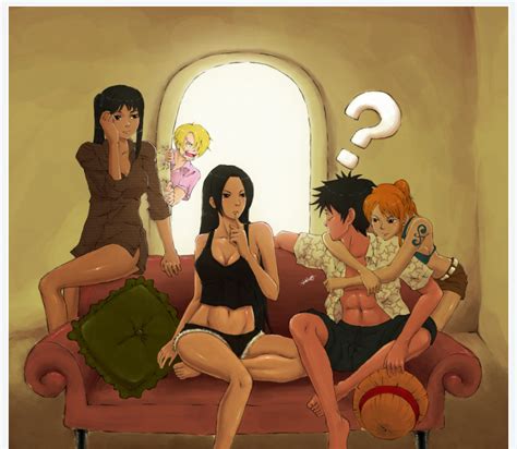 One Piece Boa Hancock Monkey D Luffy Nami Sanji