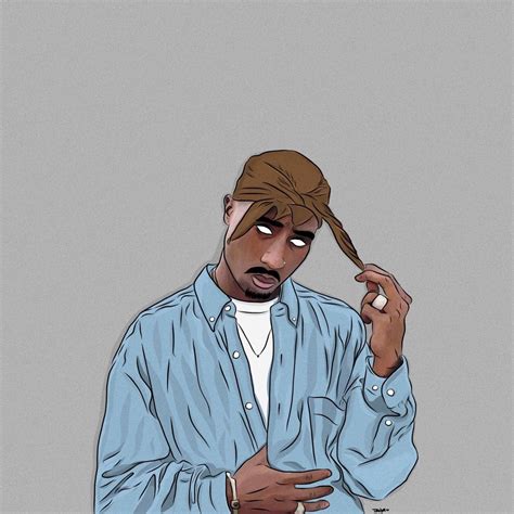 Graphic Art Illustration Adobe Draw 2pac Tupac Shakur Hiphop Rap