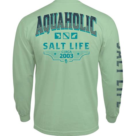 Salt Life Aquaholic Icons Pocket Tee Shirts Clothing And Accessories