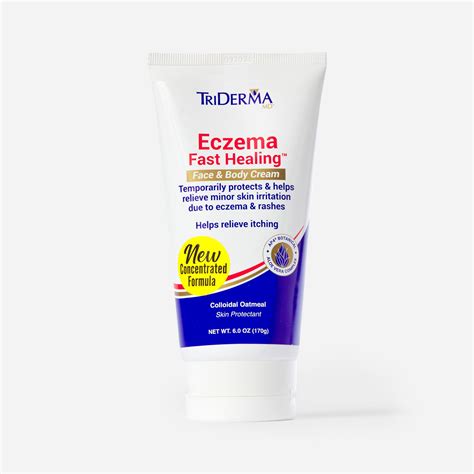 Hsa Eligible Triderma Eczema Fast Healing Face And Body Cream 6 Oz Tube